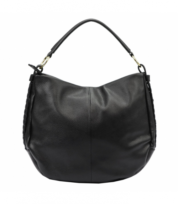 Elegantná čierna kabelka 01-049 DOLLARO