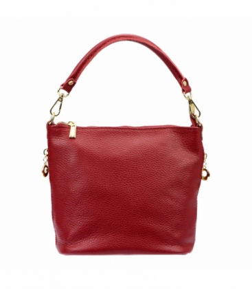 Krásna červená jednoduchá kabelka 419-040 GOLD