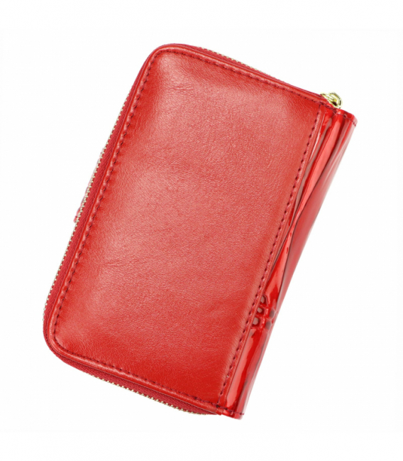 Červená vzorovaná peňaženka AL-115