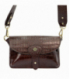 Hnedá vzorovaná kožená kabelka 1713 COCO