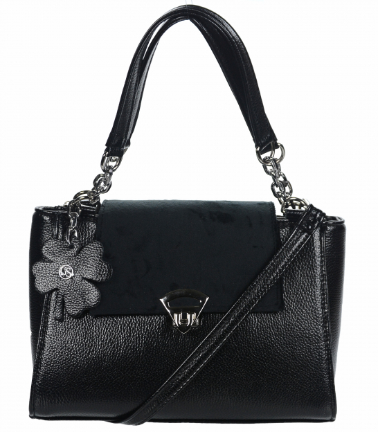 Čierne elegantná kabelka Lejla