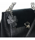 Čierne elegantná kabelka Lejla