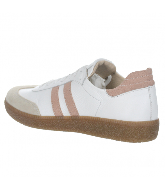 Štýlové biele-ružové retro tenisky N1068