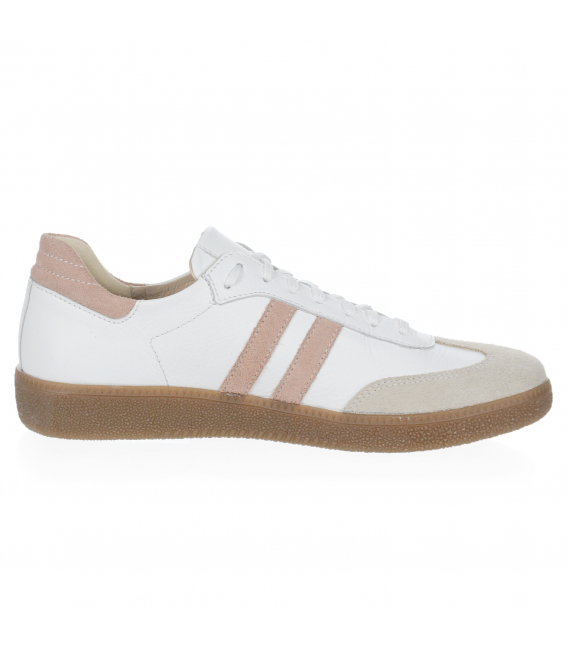 Štýlové biele-ružové retro tenisky N1068