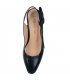 Čierne elegantné sandále s mašľou na boku 141415
