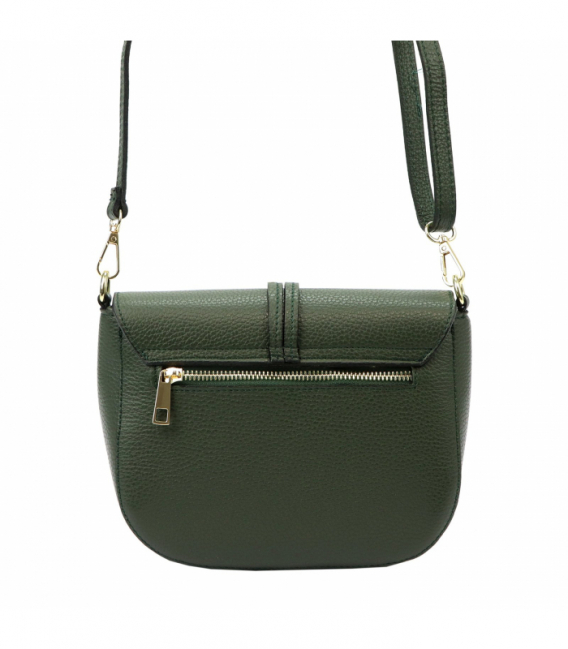 Zelená kožená kabelka 20-028 DOLLARO