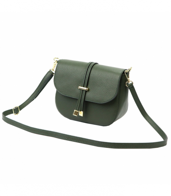 Zelená kožená kabelka 20-028 DOLLARO