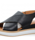 Čierne pohodlné sandále 108808