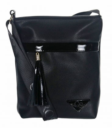 Čierna kabelka s vreckom Bianka