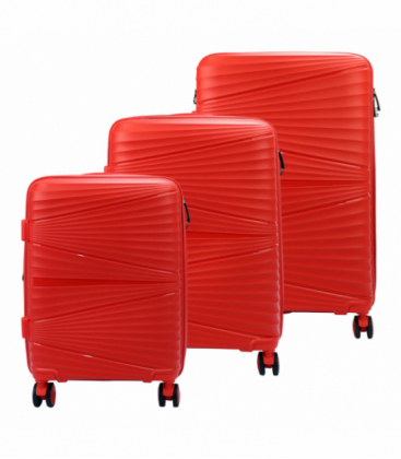 Súprava červených kufrov Z04 x3 Z
