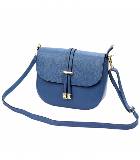 Modrá kožená kabelka 20-028 DOLLARO