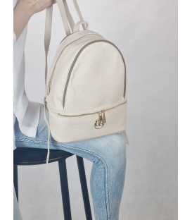 Bielo-zlatý ruksak s potlačou Ariana