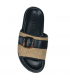 Pohodlné čierne moderné šľapky s prackou D27089-803