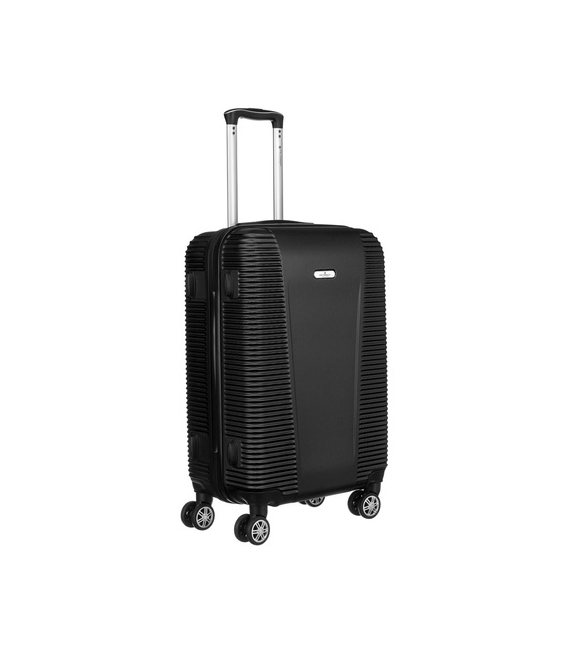 Čierny kufor Suitcase Suitcase PTN 236-W-S Black