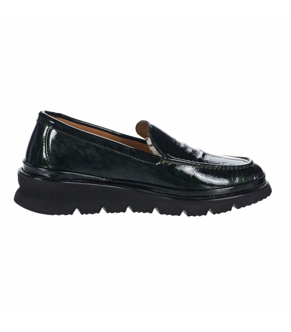 Zelené pohodlné elegantné mokasíny K2578