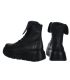 Čierne štýlové členkové tenisky na podošve 9159 black 2482