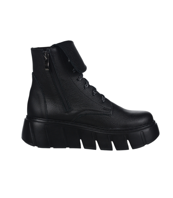 Čierne štýlové členkové tenisky na podošve 9159 black 2482