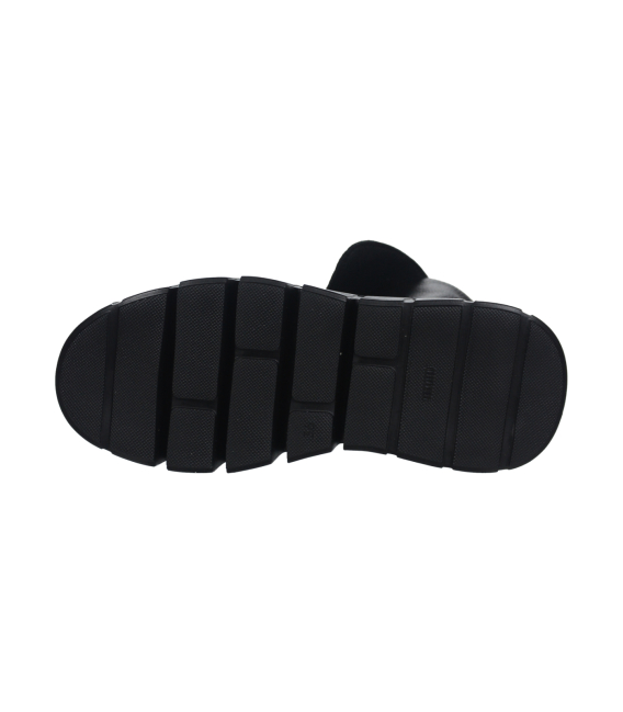 Čierne štýlové členkové tenisky na podošve 9159 black 2482