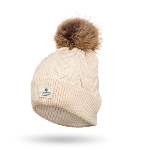 Béžová dámská čepice PTN HAT-06 Beige