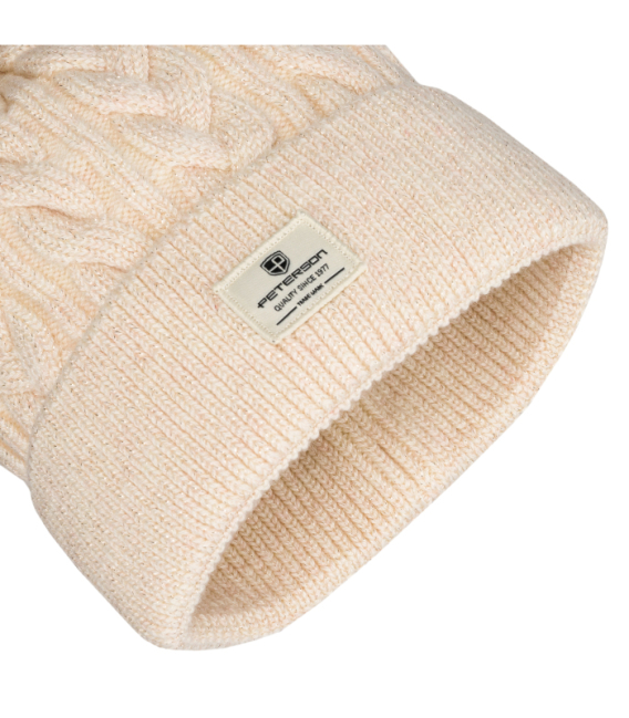 Béžová dámska čiapka PTN HAT-06 Beige