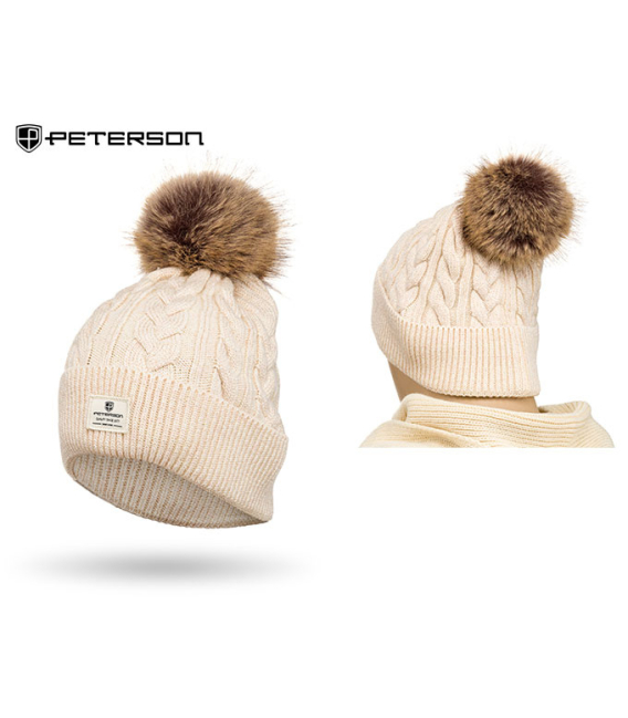Béžová dámská čepice PTN HAT-06 Beige