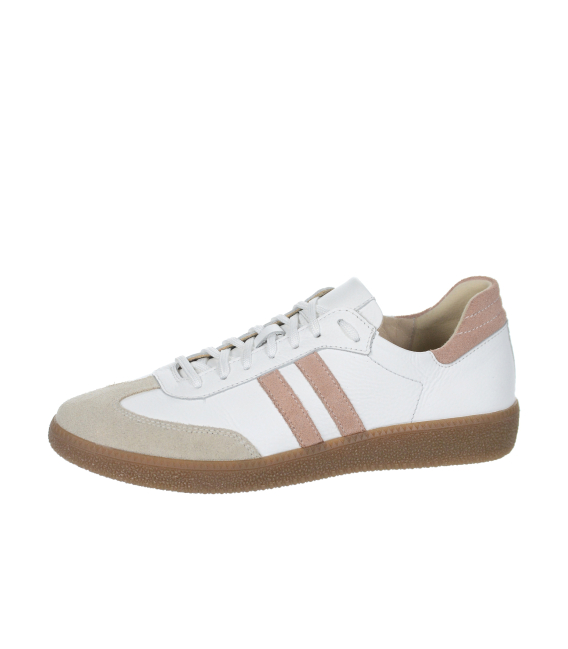 Štýlové biele-ružové retro tenisky N1068