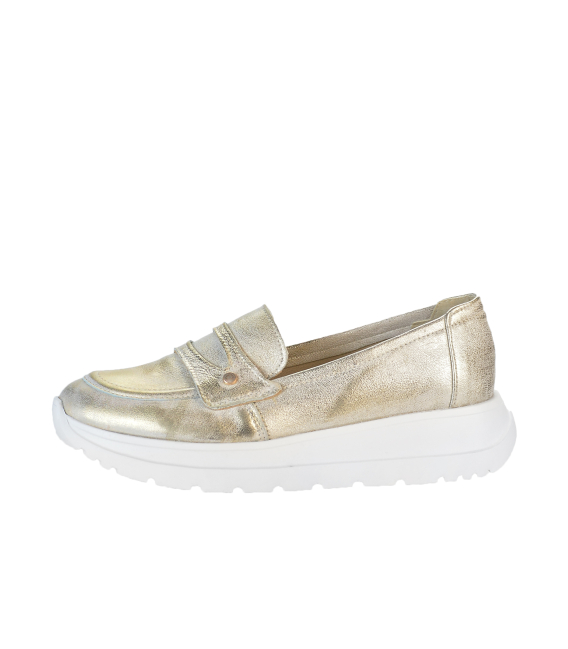 Zlaté slip on mokasíny 2486