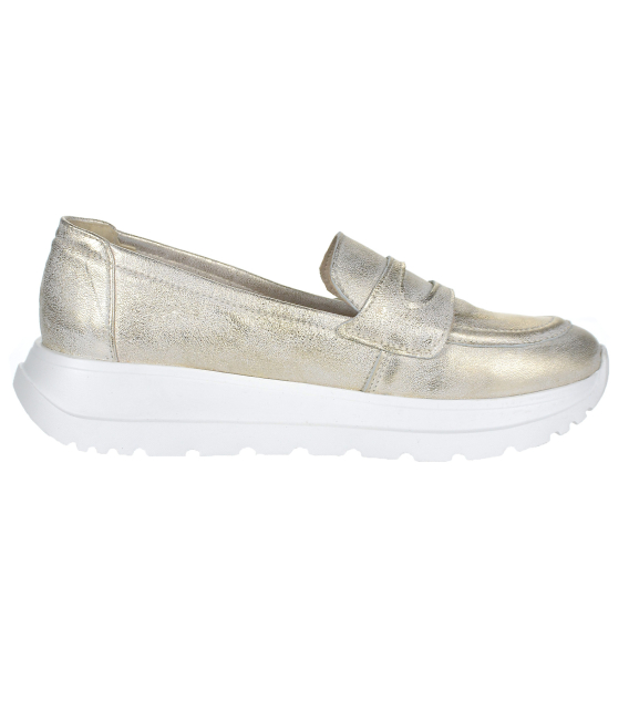 Zlaté slip on mokasíny 2486