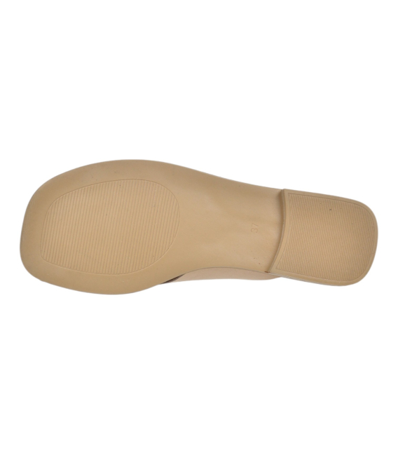 Elegantné béžové šľapky s prackou 101-2600