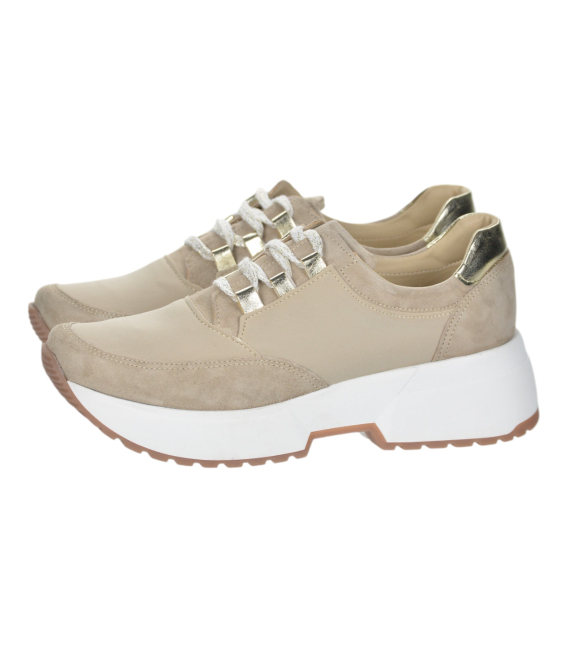 Dámske mocha tenisky+peny DTE3041 spud cama