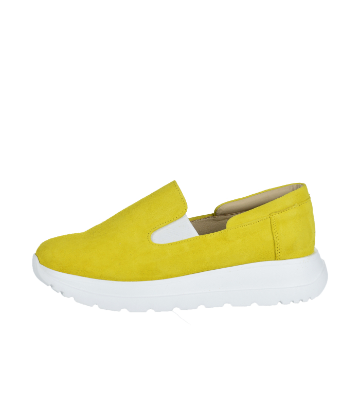 Žluté slip on mokasiny DTE054
