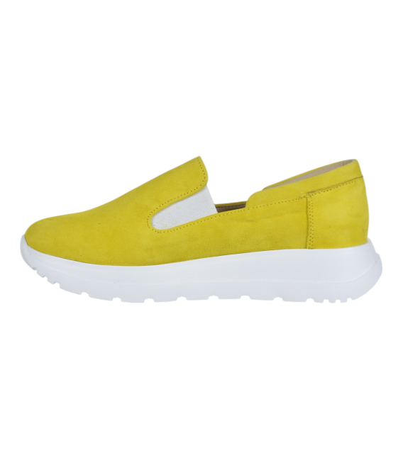 Žlté slip on mokasíny DTE054