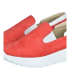 Červené slip on mokasíny DTE054
