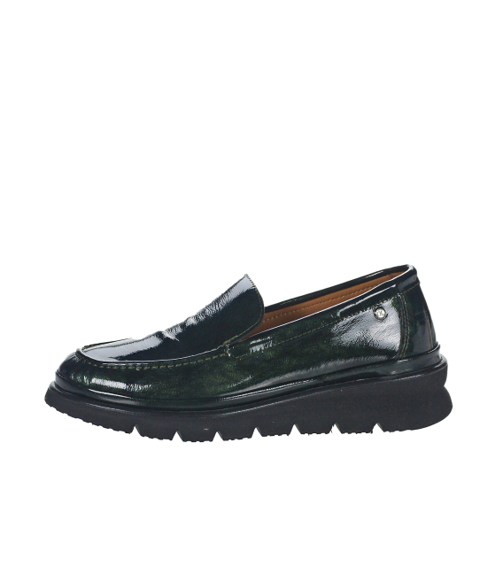 Zelené pohodlné elegantné mokasíny K2578