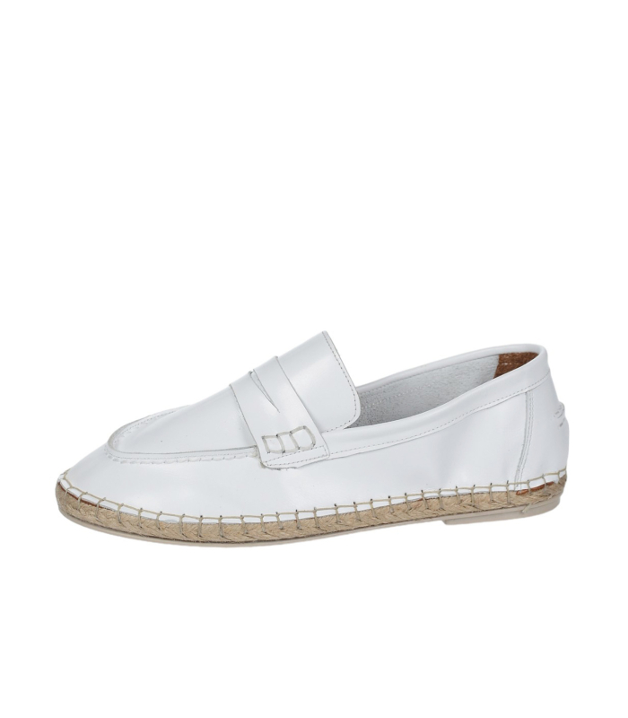 Fehér bőr espadrillák 027-10772
