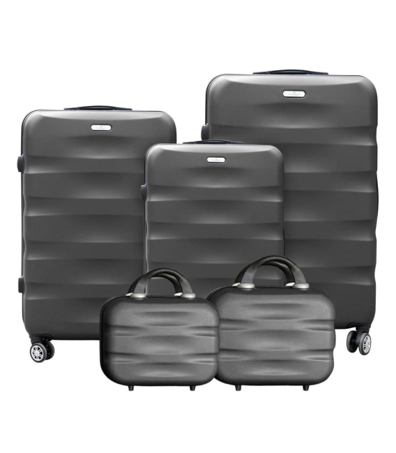 Súprava sivých kufrov PTN 5806-SET Grey suitcase set