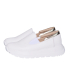 Biele slip on mokasíny DTE054