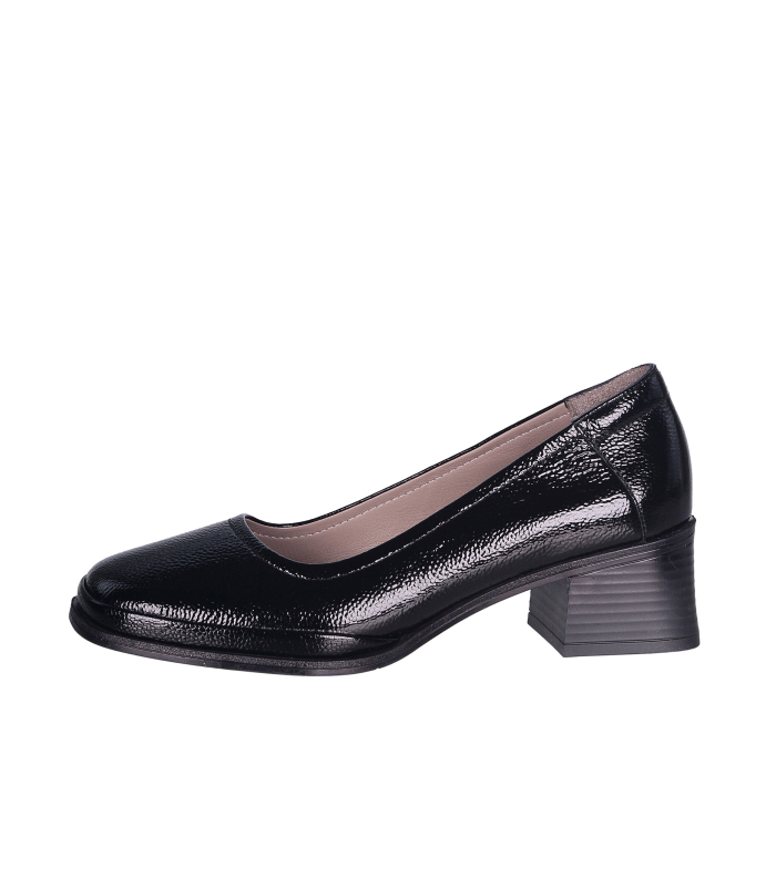 Černé elegantní polobotky P046 5403