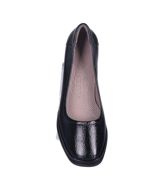 Čierne elegantné poltopánky P046 5403