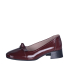 Bordové elegantné poltopánky s ozdobou P046 5632