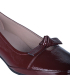 Bordové elegantné poltopánky s ozdobou P046 5632