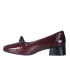 Bordové elegantné poltopánky s ozdobou P046 5632