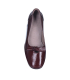 Bordové elegantné poltopánky s ozdobou P046 5632