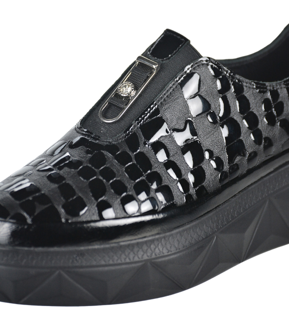 Čierne slip on tenisky G352628
