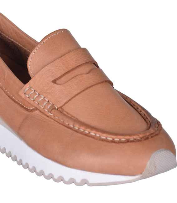 Škoricová slip on mokasíny D24YA-165