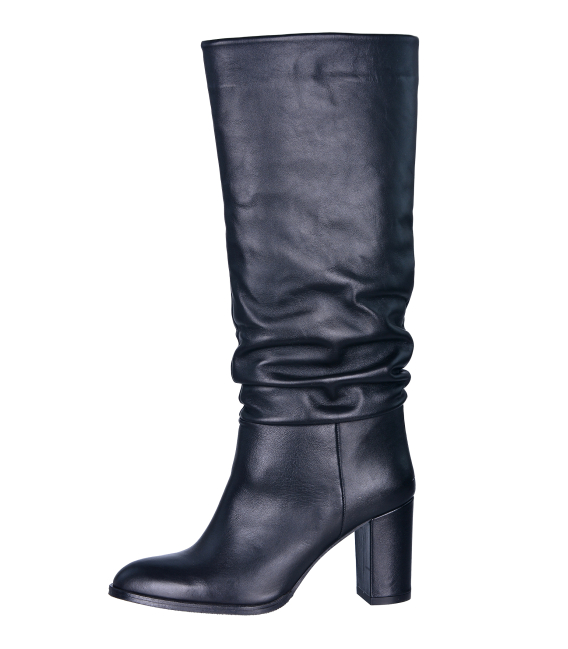 Dámske elegantné čierne čižmy G7063106