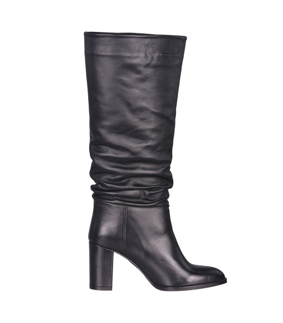Dámske elegantné čierne čižmy G7063106