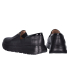 Čierne kožené slip on mokasíny DTE054