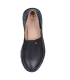 Čierne kožené slip on mokasíny DTE054