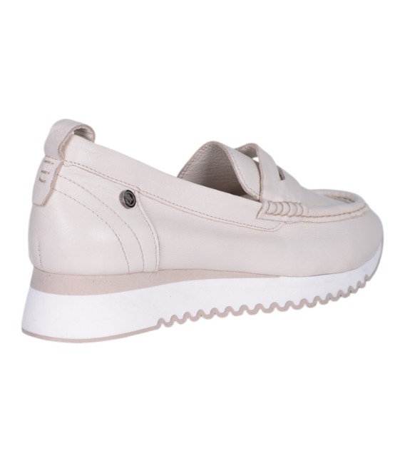 Béžové slip on mokasíny D24YA-165